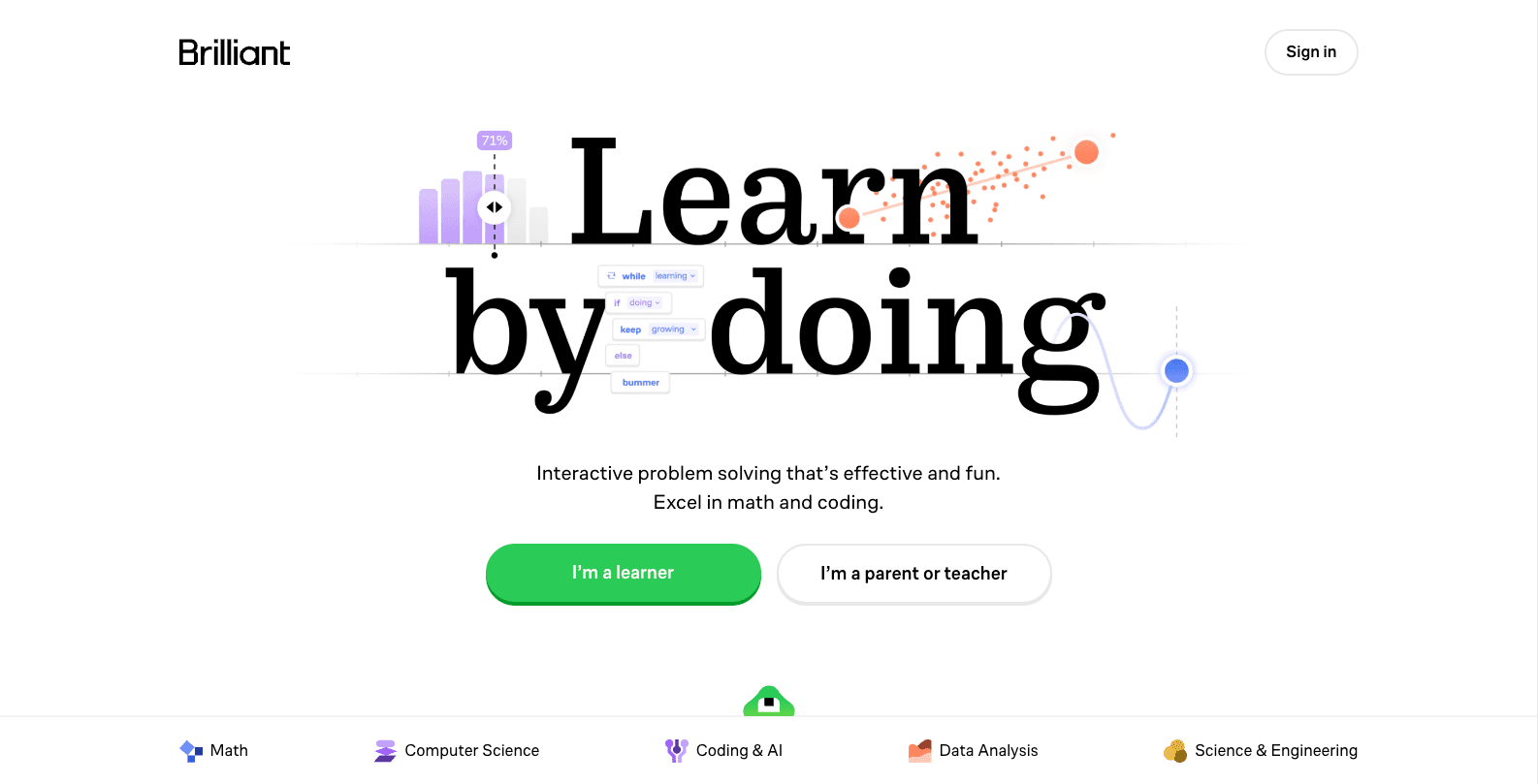 Brilliant.org website preview