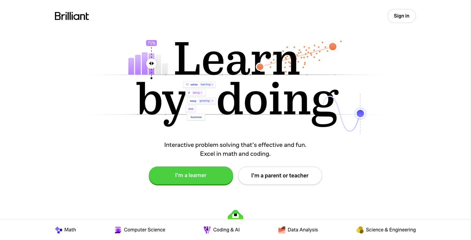Brilliant.org website preview