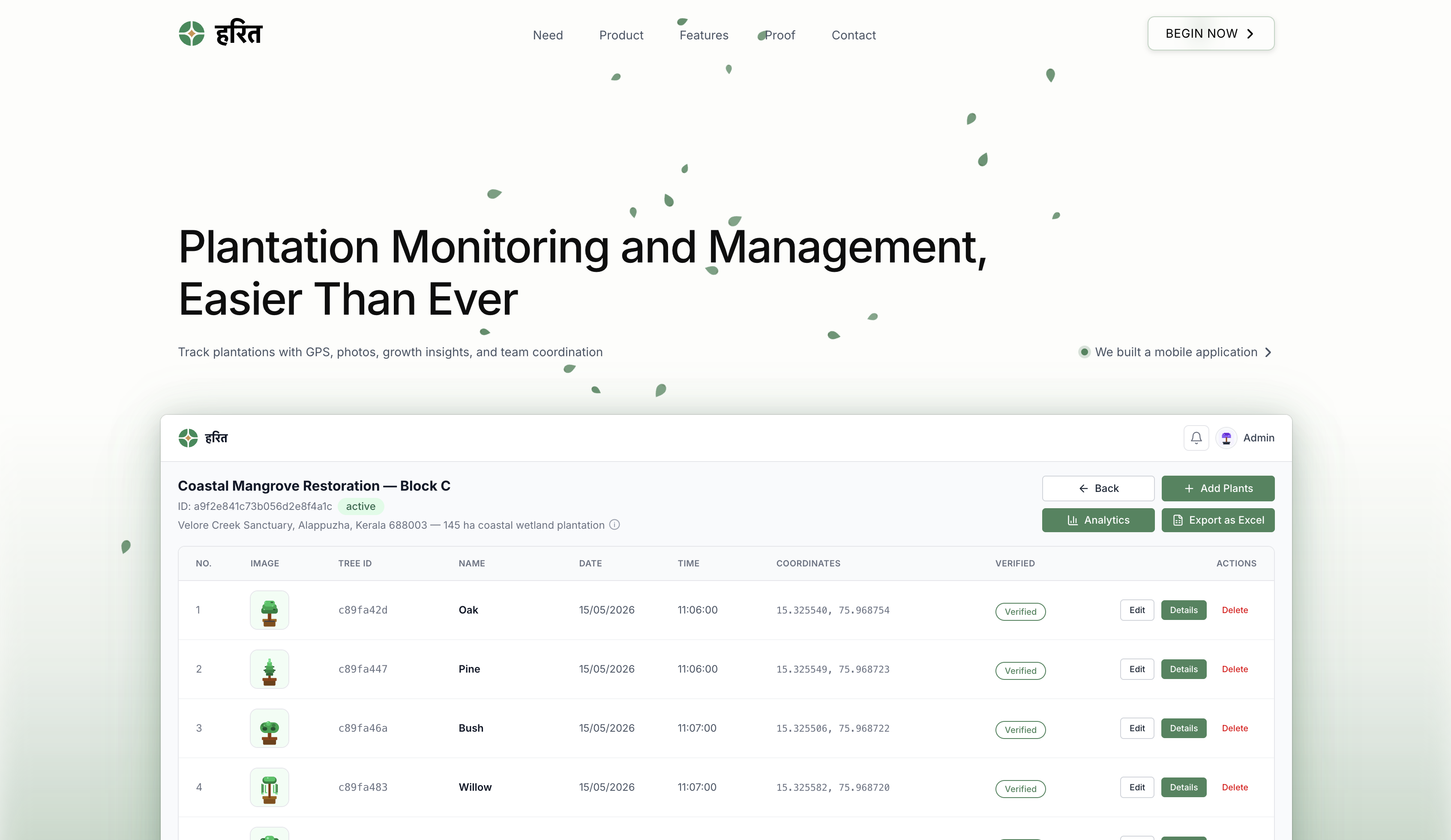 Harit website preview